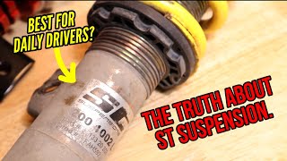 Is ST suspension the perfect set up for your daily driven BMW? E46 coilover performance review