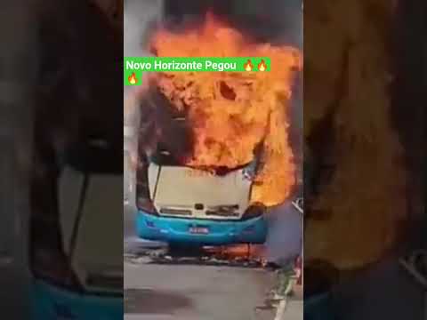 Ônibus da Novo Horizonte Pega Fogo Ibotirama Bahia