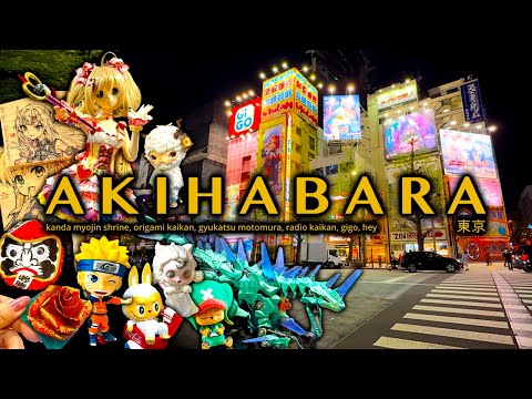 Shopping in Akihabara Tokyo: Kanda Myojin, Origami, Radio Kaikan Otaku Merch, GiGO, ASMR Silent Vlog