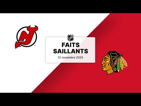 Devils vs Blackhawks 12/11/25 | Faits saillants