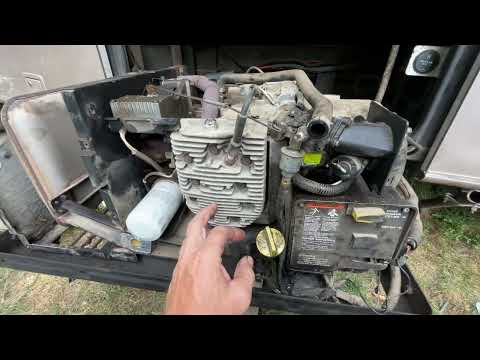 HOW TO Stop Onan Generator From Smoking SOLVED Burning Oil Fix Marquis 5500