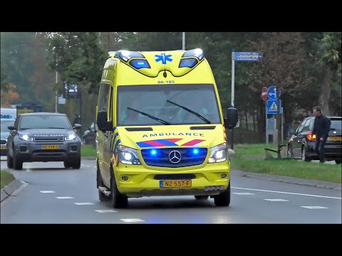 A1 Ambulances uit Overijssel en Noord- en Oost Gelderland met spoed naar en van het Isala in Zwolle