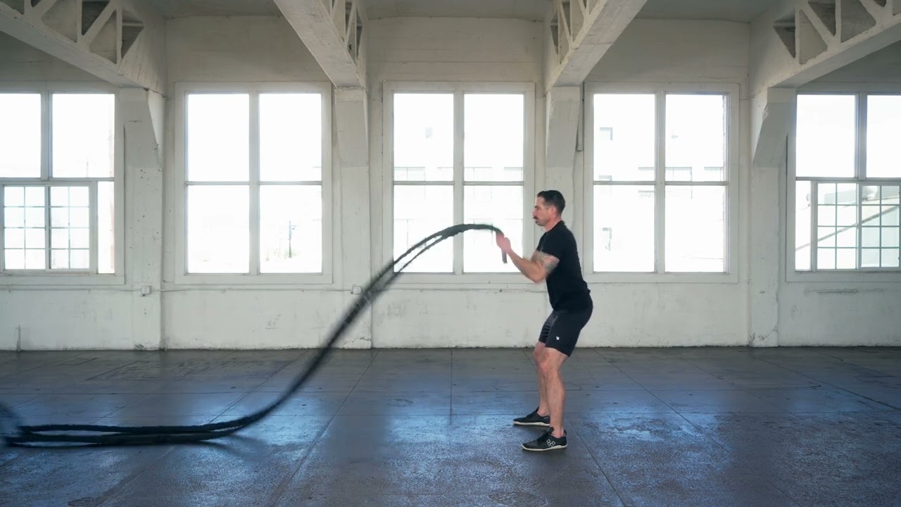 Double Vertical Waves: Battle Ropes - YouTube