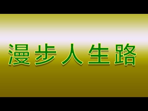 Karaoke - 漫步人生路 | 徐小鳳 【伴奏/伴唱】