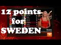 All the 12 Points for Loreen-Euphoria Sweden ...