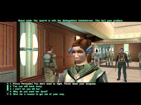 Kotor 2 TSL RCM 1.7 Walkthrough part 27 - Battle of Dantooine ( Light Side Female )