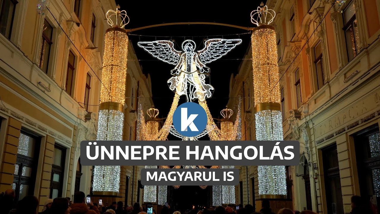 Mennyből az angyal, óriás fényinstallációk és vásári forgatag Kolozsváron