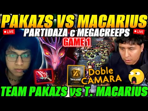😲PAKAZS vs MACARIUS en dotaza con MEGACREEPS! Team PAKAZS vs Team MACARIUS Game 1 ZEINTERNACIONAL 2😲