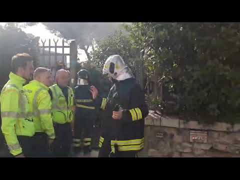 incendio edificio abbandonato via della Misericordia