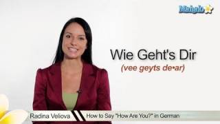 How to Say How Are You in German
