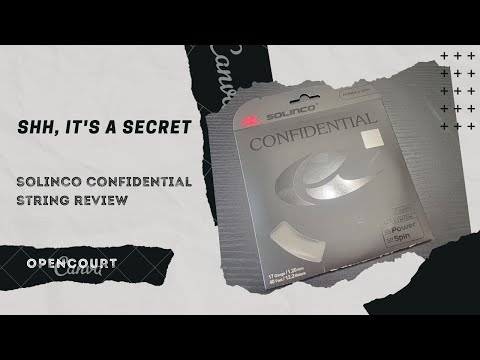 Is This The Best Solinco Poly String? | Solinco Confidential String Review | Open Court