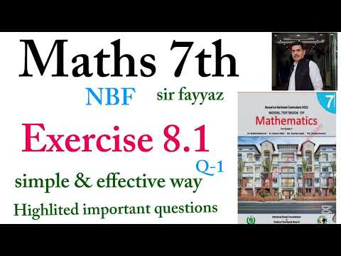 Maths class 7th | exercise 8.1 | ex 8.1 | Q-1 | NBF | unit 8 | Linear equation | Sir fayyaz 