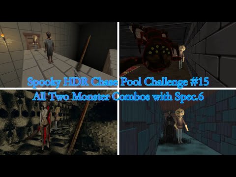 Spooky HDR Chase Pool Challenge #15 | ALL Two Monster Combos with Specimen 6