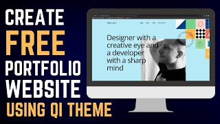 How to Create a Free Portfolio Website using Elementor & Qi Theme? Freelancer Website Tutorial 2024