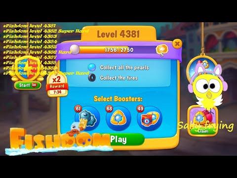 Fishdom level 4381 to 4390