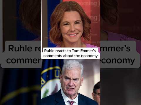 Ruhle reacts to Tom Emmer's comments about the economy