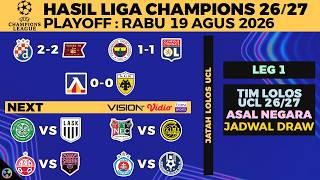 2026 CHAMPIONS LEAGUE RESULTS LAST NIGHT - FENERBAHCE VS LYON, VIKING, AEK, UCL PLAYOFF LEG 1, TE...