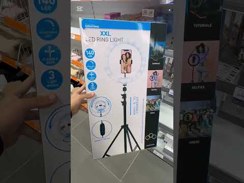 Achados da Action pt.1 Ring Light Ajustável #foryou #youtubeshorts #viral #unboxing #unboxingvideo