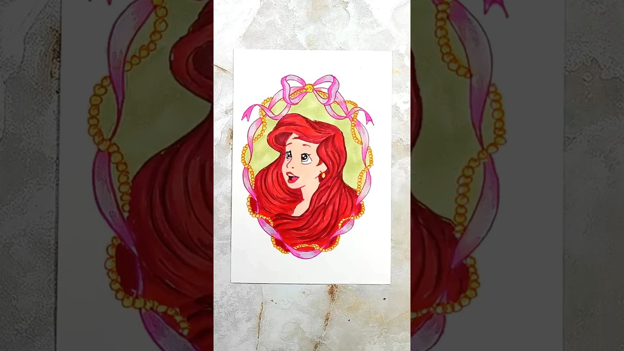 Disney Princess Week | Day 01 | Princess Ariel #art #ani4you