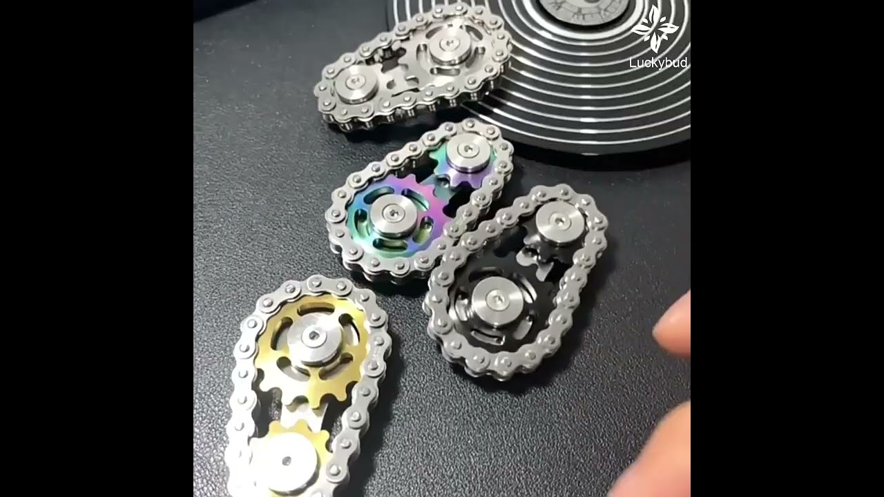 Precision Metal Spinner Sprocket Chain Fidget Toy - The Ultimate Stress-Relieving Tool