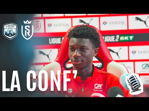 The press conference before the match against Le Puy (French Cup)