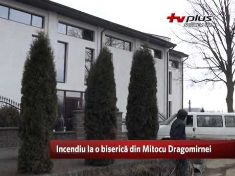 Fire at a church in Mitocu Dragomirna
