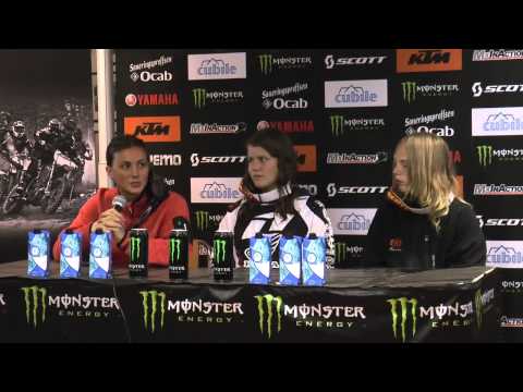 MxInAction  SM Landskrona 2013 - Presskonferens MX Girls