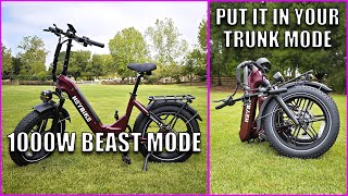 A Monster 1000W Motor Fat Tire eBike That Folds Up Small- HeyBike Ranger S Review