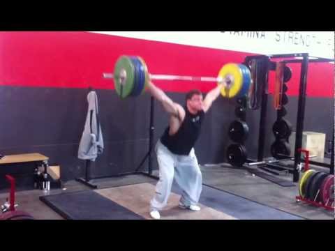 150kg Snatch  @ 96.5kg - No straps