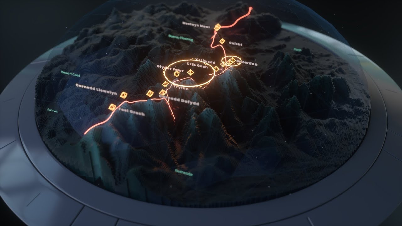 X-Men Map Pin Table - Dragon Back Ultra Marathon