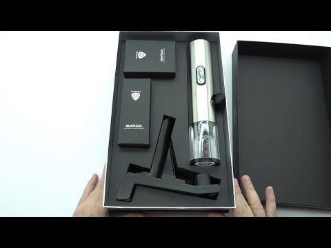 Prestigio Garda Automatic Wine Opener Unboxing and Preview 4K