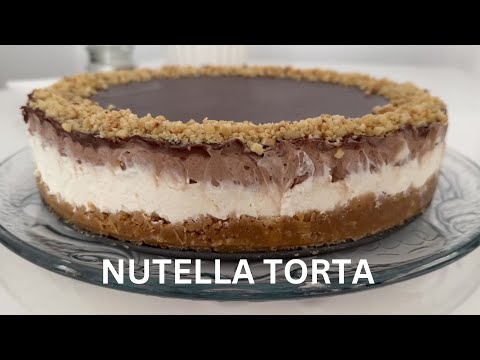 Nutella Torta kremasta i sočna! @slanoislatko #cake #dessert #recept