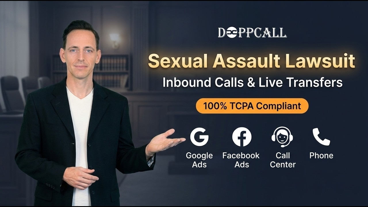 Sexual Assault Lawsuit Inbound Calls & Live Transfers — learn how DOPPCALL generates qualified lawsuit leads