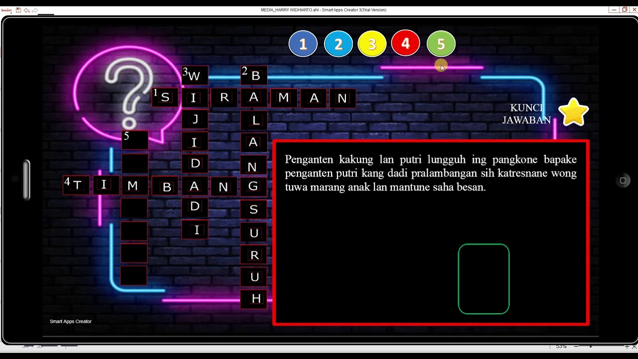 Game Teka-Teki Silang dengan SAC