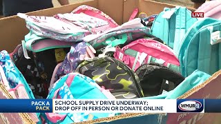 'Pack a Pack' drive underway; donors can visit WMUR or donate online
