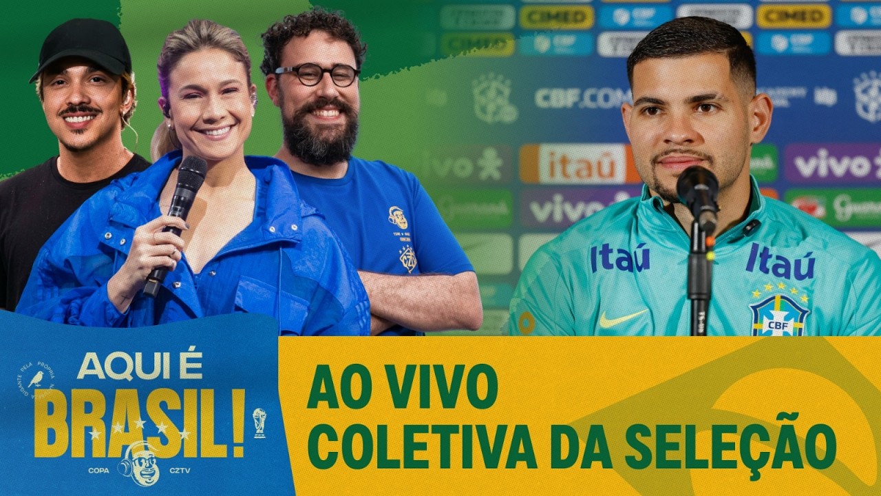 COLETIVA DA SELEÇÃO BRASILEIRA COM BRUNO GUIMARÃES | AQUI É BRASIL