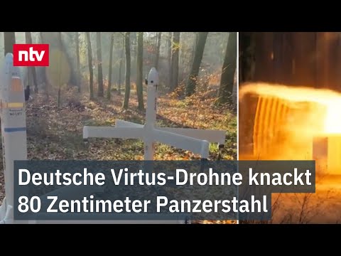 Deutsche Virtus-Drohne knackt 80 Zentimeter Panzerstahl - Rüstungskonzerne testen neue Waffe