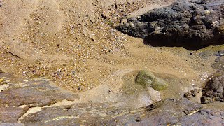 10 Minutes Relax - Water rushing from the sand to the rocks on the beach 🌊✨