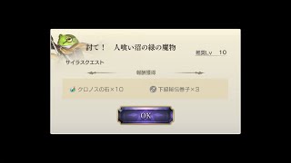 【アナザーエデン】キャラクエストサイラス編　討て！人食い沼の緑の魔物【アナデン＃6】