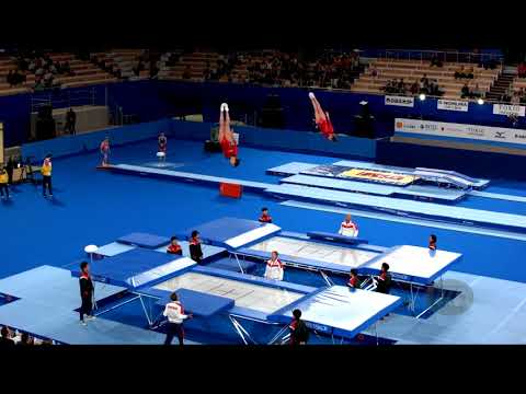 Russian Federation 1 (RUS) W - 2019 Trampoline Worlds, Tokyo (JPN) - Qualification Synchro R1