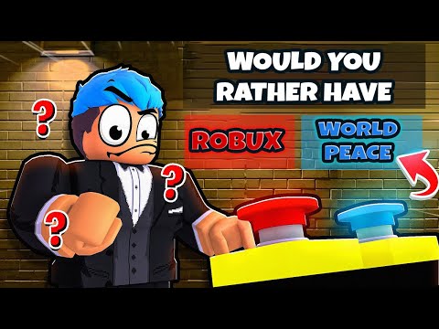 This or That | Roblox | 1 MILLION ROBUX OR WORLD PEACE?