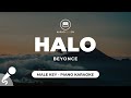 Halo - Beyonce (Male Key - Piano Karaoke)