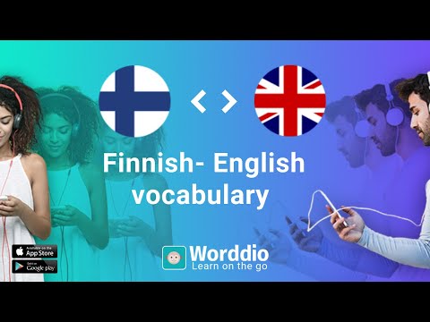 Finnish - English vocabulary with Worddio - Beginner A1 / Group 2
