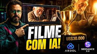 Como criar um Filme com IA para Concorrer a US$30.000! (Tutorial Completo AKOOL + Seedance 2.0)
