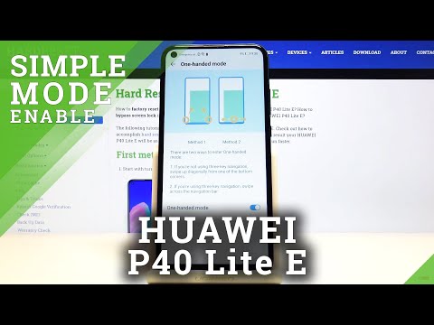 How to Activate One Hand Mode in Huawei P40 Lite E - Reduce Screen Size