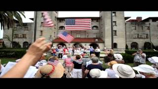 preview picture of video 'National Anthem at St Augustine's City Hall'