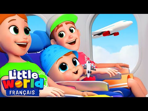 Un voyage en avion | Comptines pour les Tout-Petits | Little World Français