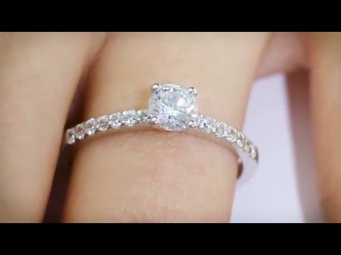 MILENA - Round Diamond Set Engagement Ring (RB-D1091-P)