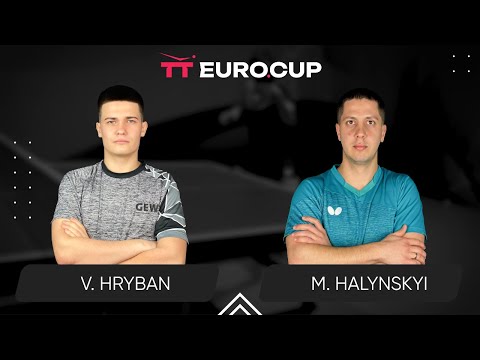 12:30 Vadym Hryban - Mykola Halynskyi 27.06.2025 TT Euro.Cup Ukraine Elite. TABLE 3