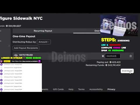 🔴 Giving 500,000 Robux to Every Viewer LIVE! (Roblox Robux Live) Free Robux Giveaway